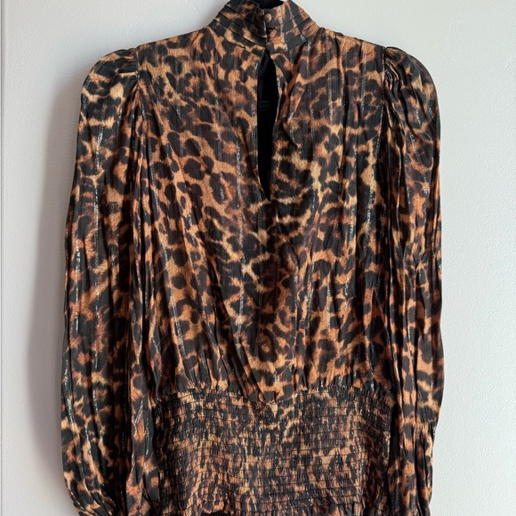 Guess Leopard Print long sleeve Women's blouse - Picture 3 of 4